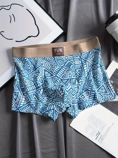 Moixe Men’s Printed Boxer Underwear – Combo Pack of 4