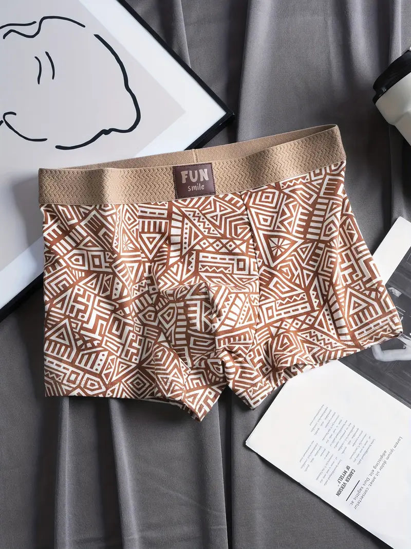 Moixe Men’s Printed Boxer Underwear – Combo Pack of 4